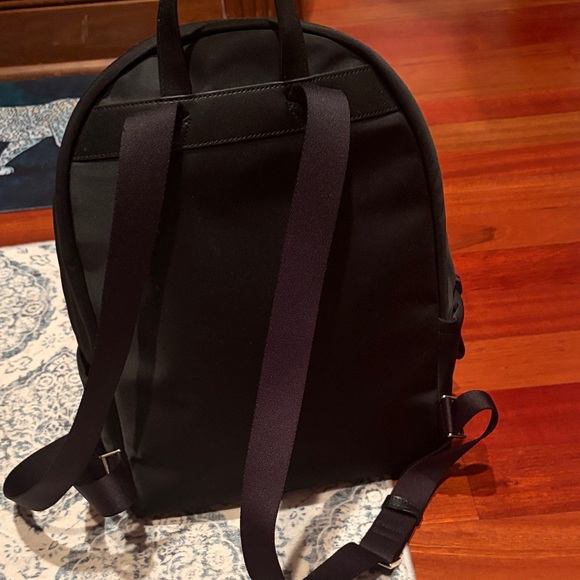 Kate Spade Black Backpack with Silver Accents
